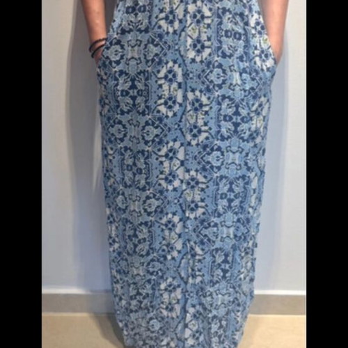 Attrattivo dress like new, white and blue, size S