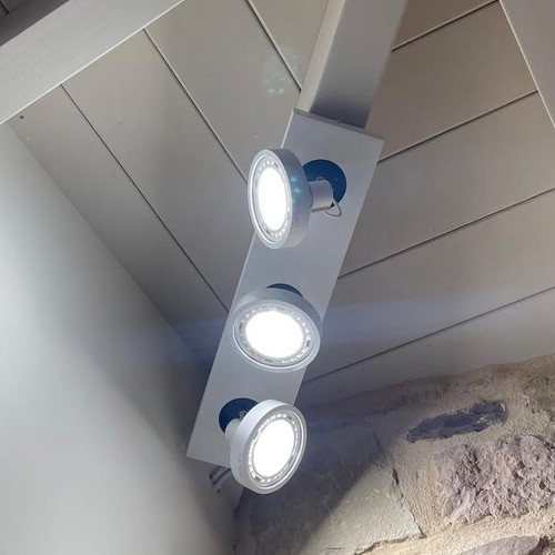 Ceiling spotlights with rectangular base, 4 pieces, like new