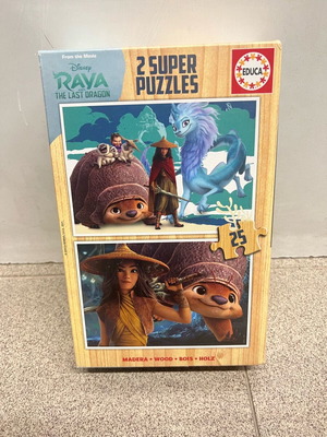 Wooden puzzle 2, 25 pieces from Disney Rays and the last dragon new
