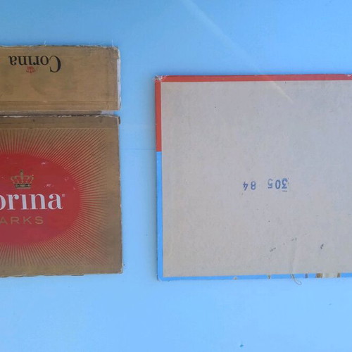 Pack of 4 old cardboard pieces used, good condition