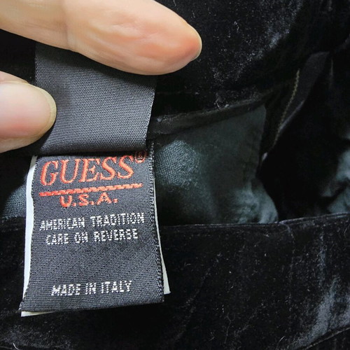 Guess velvet pants size S like new, black