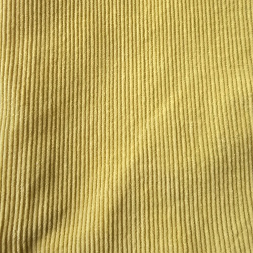 Yellow corduroy fabric used, 2.63 x 1.50 meters