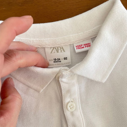 Zara polo shirt and jeans set used for boy 1.5-2 years