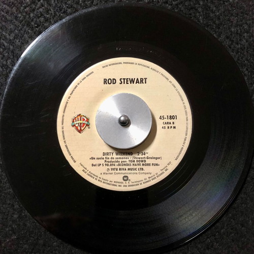 Rod Stewart Da Ya Think I'm Sexy? Vinyl 7", 45 RPM, Single used, pop
