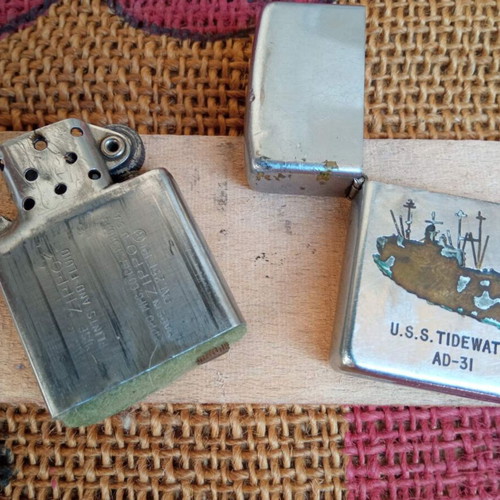 Zippo Vintage Lighter U.S.S. Tidewater AD-31