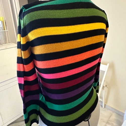 Sonia Rykiel Paris girl cardigan like new, colorful, merino wool age 14