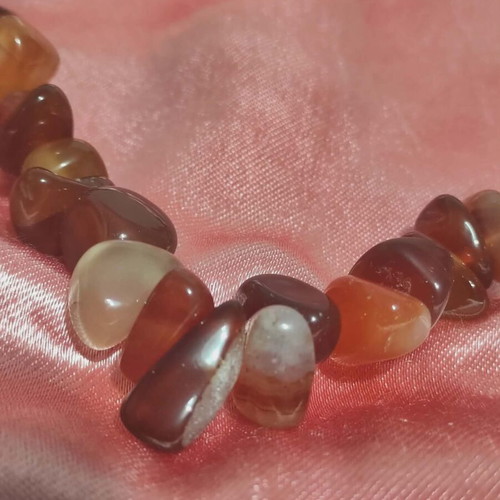 Carnelian stone necklace used