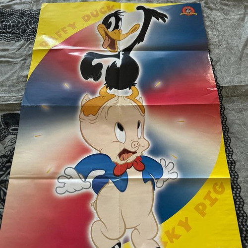 Looney Tunes poster new, double-sided front and back