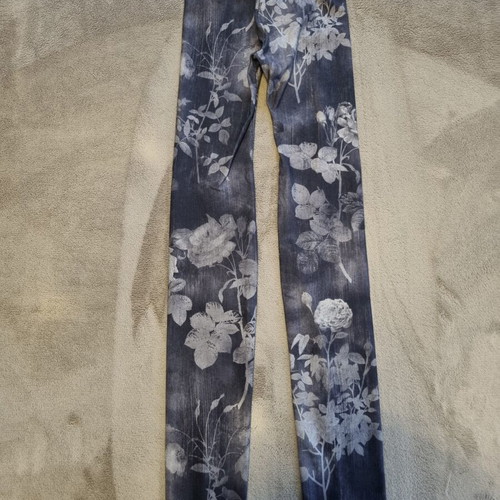 Calzedonia floral push up leggings size S like new, grey