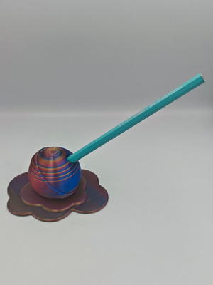 3D Printed Pencil Holder "Melted Lollipop" Multicolor PLA Silk