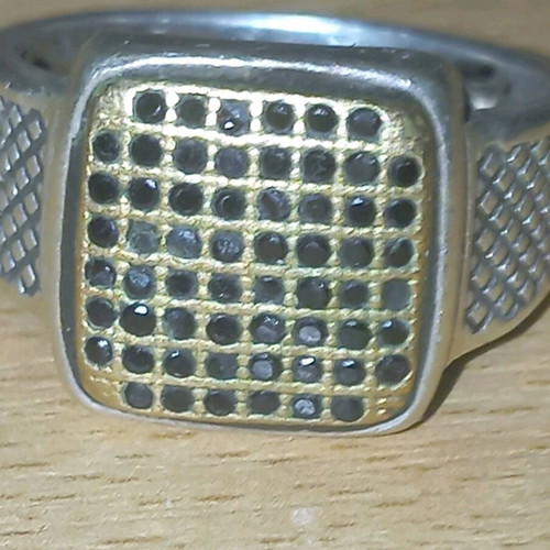 Hillas ring silver 925 with zircon, like new
