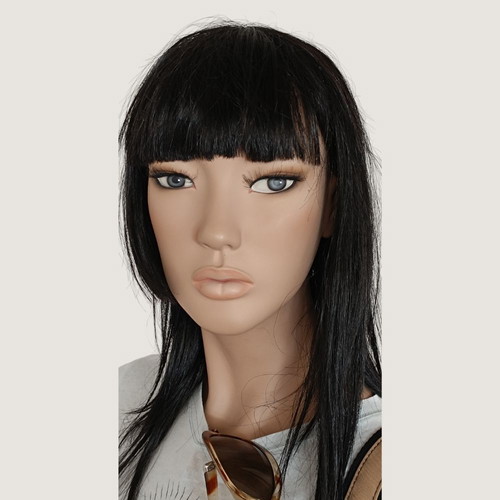 Female wig for window mannequin used