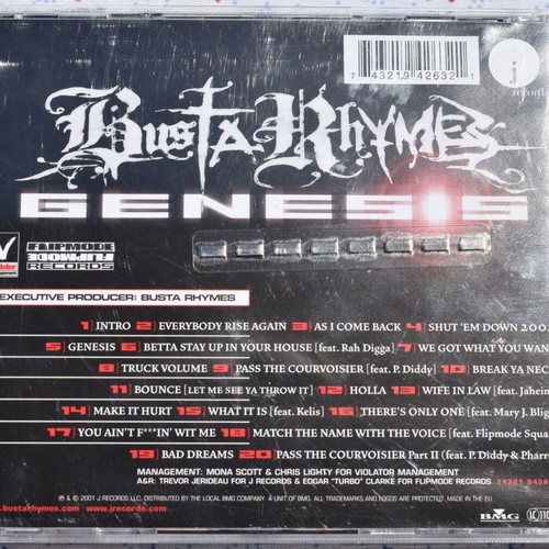 Busta Rhymes Genesis CD used, Hip Hop
