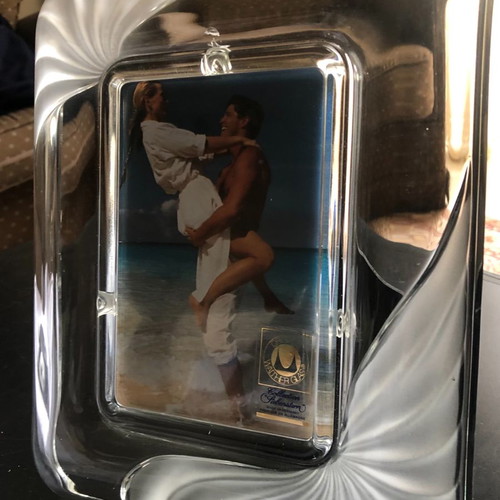 Crystal embossed large photo frame from Germany unused