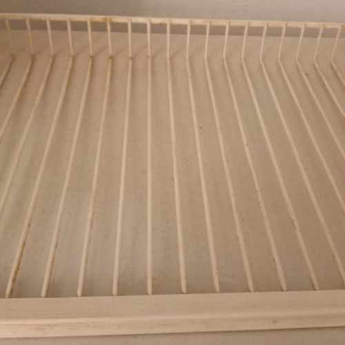 Metal refrigerator shelf Kelvinator used, white, set of 2