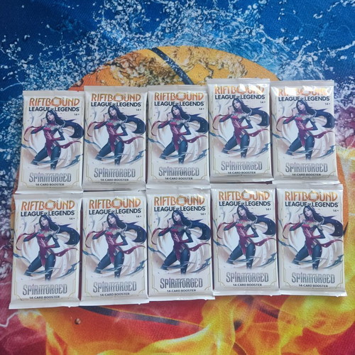 Riftbound League of Legends TCG booster packs new, set Spiritforged