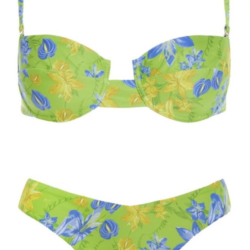 Vassia Kostara bikini set like new, top size M, bottom size S, multicolor