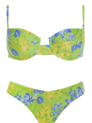 Vassia Kostara bikini set like new, top size M, bottom size S, multicolor
