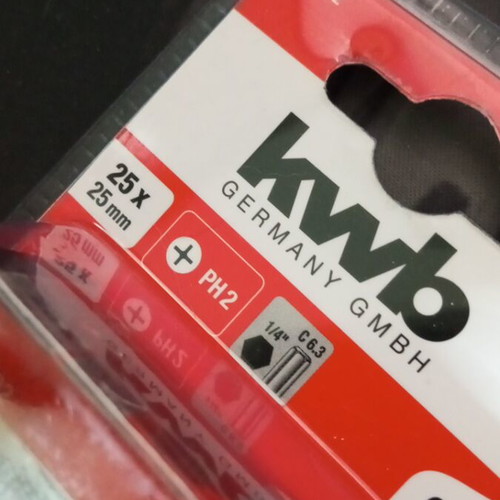 KWB Set of 25 PH2 Bits New, Sealed