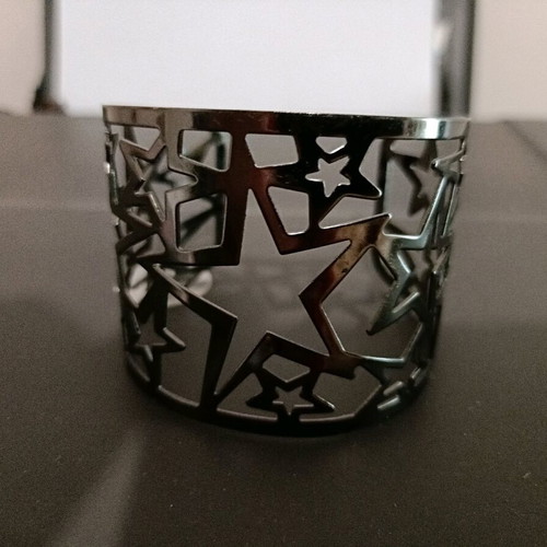 Bracelet - cuff like new, silver, adjustable size