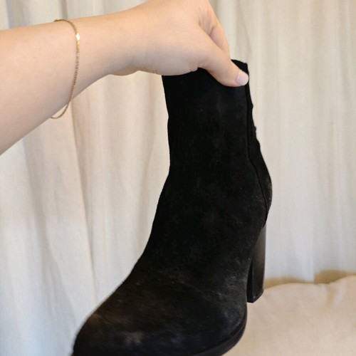 RAG & BONE leather ankle boots used, black