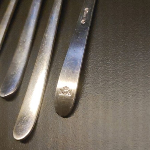 Vintage KLM forks refurbished, set of 7 by Sola
