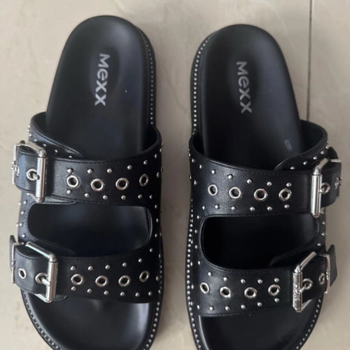 Mexx women's slippers like new, size 39, black