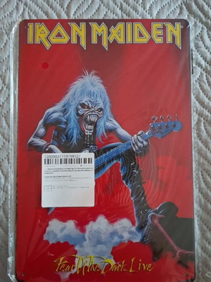 Μεταλλική πινακίδα Iron Maiden 20x30 εκ.