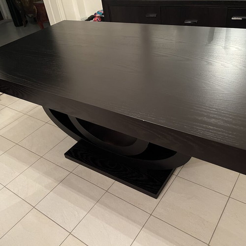 Wenge dining table with extension, unused