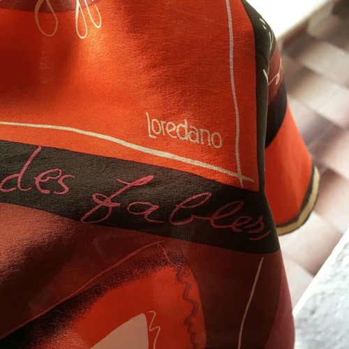 Loredano 100% silk scarf vintage, like new
