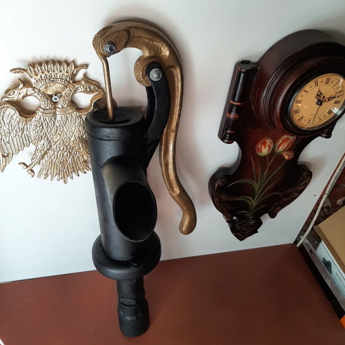 Old Hand Water Pump (Touloumpa) like new, restored vintage decoration