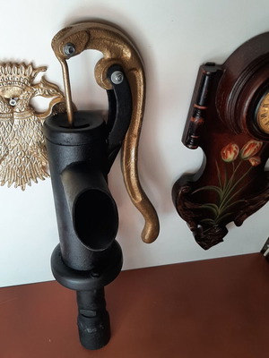Old Hand Water Pump (Touloumpa) like new, restored vintage decoration