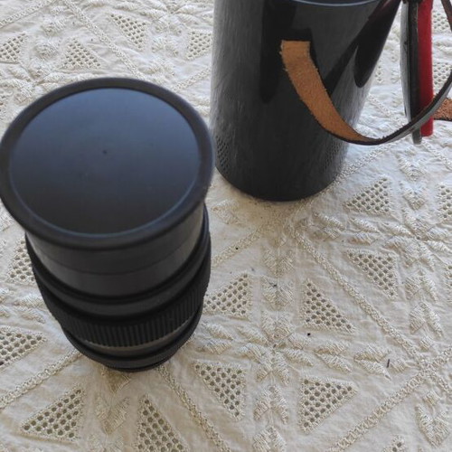 Pentacon lens with case, like new
