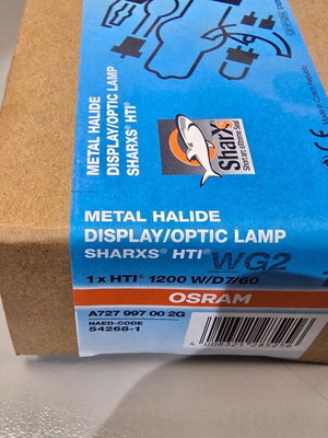 Osram Sharxs HTI 1200 W/D7/60 lamp new, halogen-metal 1200W 95V