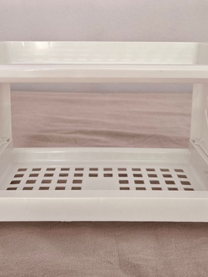 Desk organizer like new, two-tier practical storage