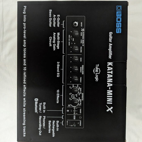 BOSS Katana-Mini X Limited Edition Blue portable guitar/bass amplifier