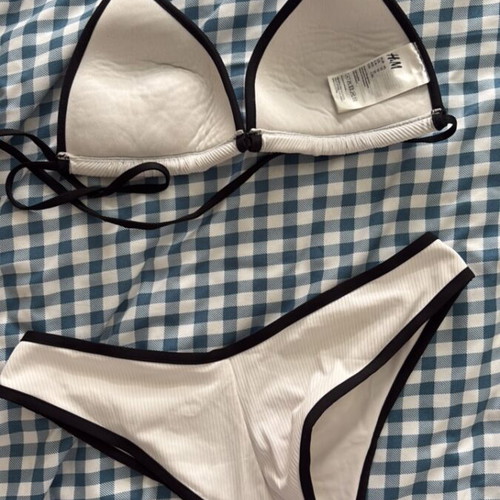 H&M bikini like new, black and white, sizes XL and XXL