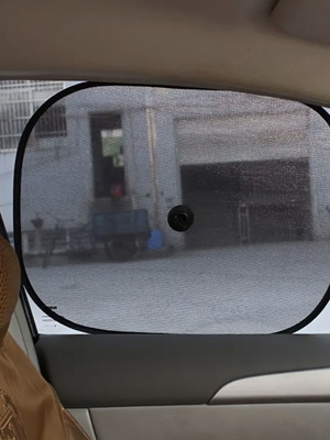 Car sunshade new, 2 pcs universal sun protection mesh for windows