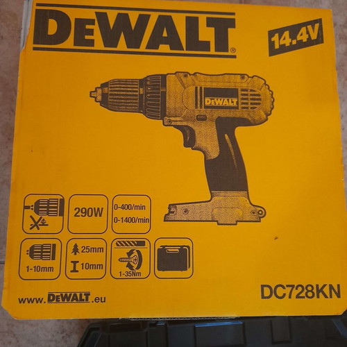 DeWALT Σετ Μπουλονοκλειδο 14.4V DW054 και Δραπανο DC728 Καινούργιο με 2 Μπαταρίες και Φορτιστή
