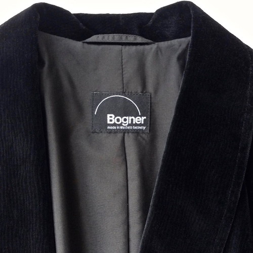Bogner Black Velvet Jacket used, size S/M, oversized fit