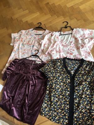 Girls' blouses like new, set of 4, size 166 cm