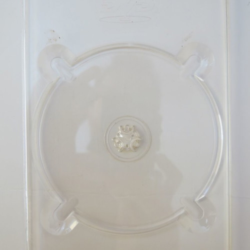 Plastic DVD support case transparent