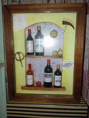 Wooden decorative box used with storage for drinks