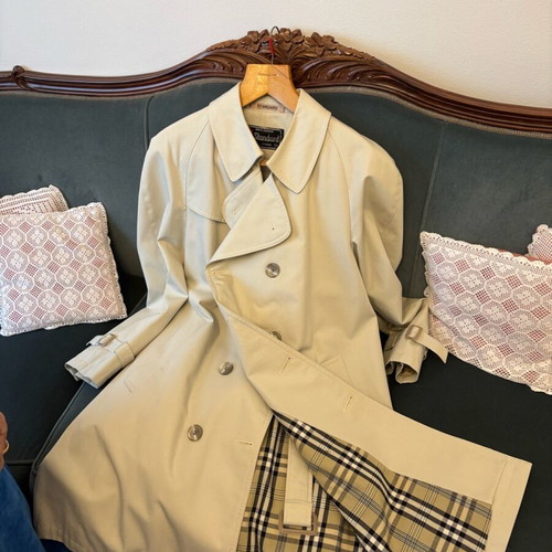 Men's trench coat like new, beige, size L