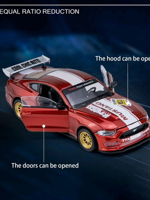 Αυτοκινητάκι 1:42 CCA Ford Mustang GT καινούργιο σε μπλε, κόκκινο ή κίτρινο