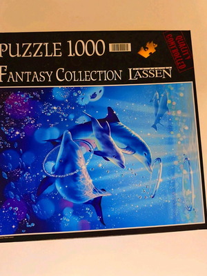 Premium puzzle 1000 pieces with dolphins, new