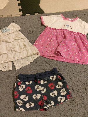 Summer clothing set for girl 0-6 months used