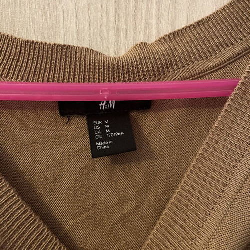 H&M blouse like new, brown, size M