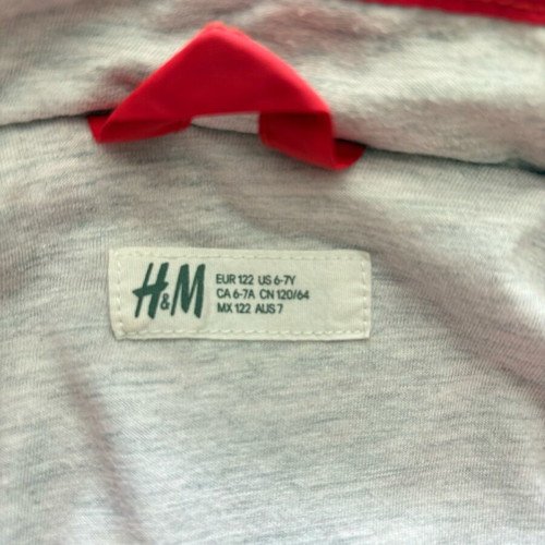 H&M jacket like new, windbreaker, size 6-7 years, red