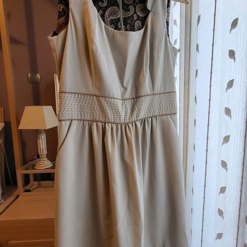 Nissa office dress beige like new, size L